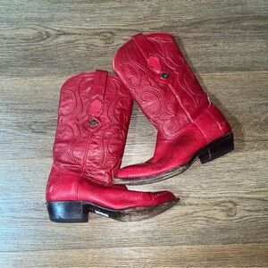 Los altos red Cowboy Boots